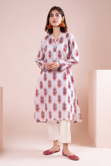 Khaadi J22116 Orange Summer Lawn 2022 Online Shopping